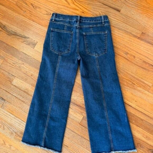 Gianni Bini Denim Split Side Wide-Leg Coulotte Jeans Size L - Picture 5 of 10